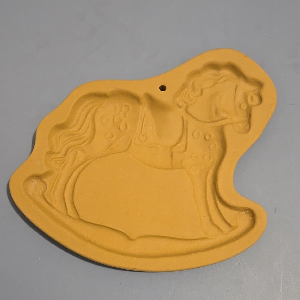 Vintage 1986 Brown Bag Cookie Art Rocking Horse Cookie Mold